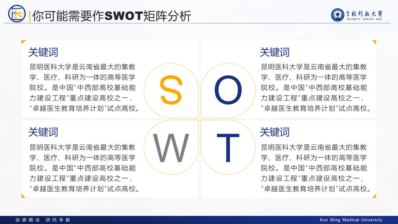 多色简约风医科大学毕业生论文答辩PPT案例