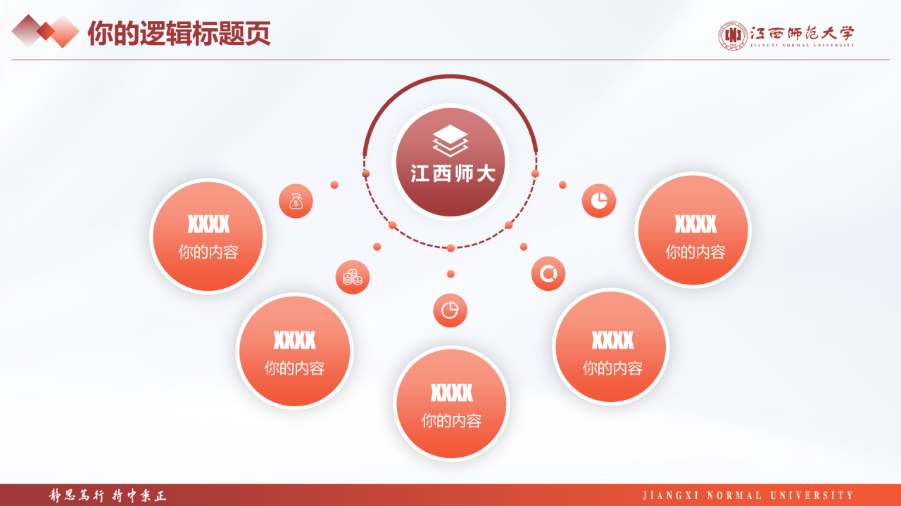 蓝色简约师范大学毕业课题答辩PPT案例