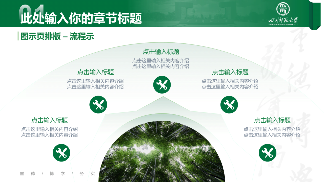 绿色简约师范大学毕业论文答辩PPT下载