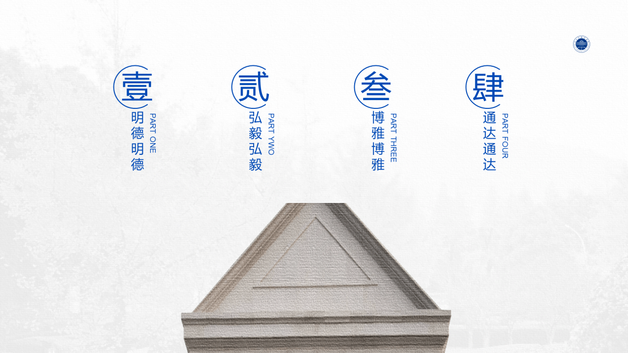 白色简约外国语学院毕业答辩汇报PPT下载