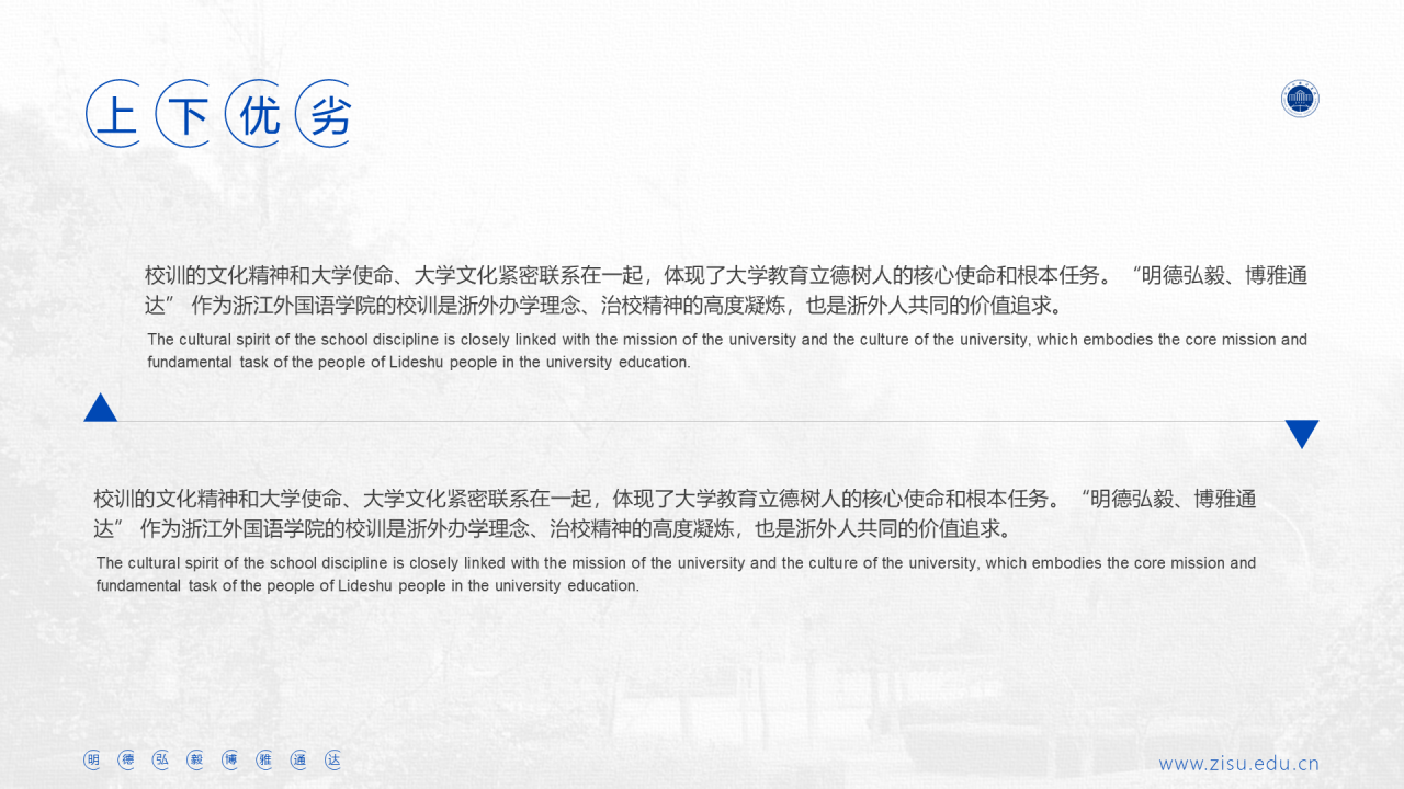 白色简约外国语学院毕业答辩汇报PPT下载