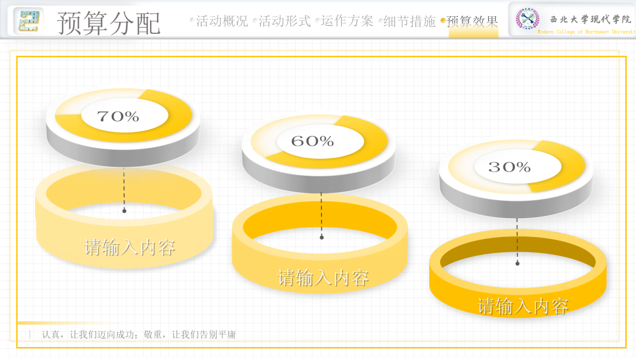 黄色简约西北大学现代学院毕业论文答辩PPT模板