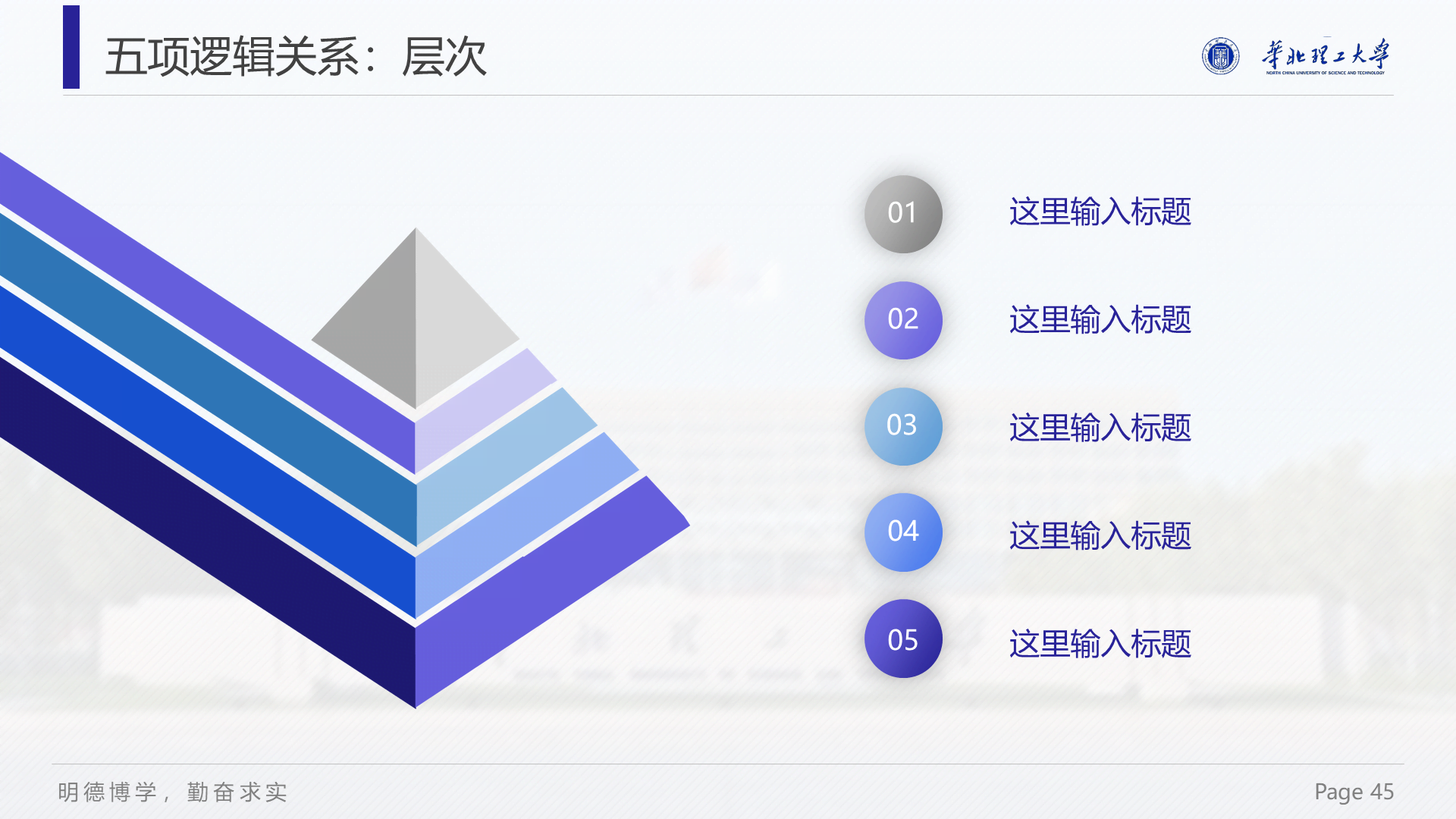 白色简约华北理工大学毕业答辩PPT案例