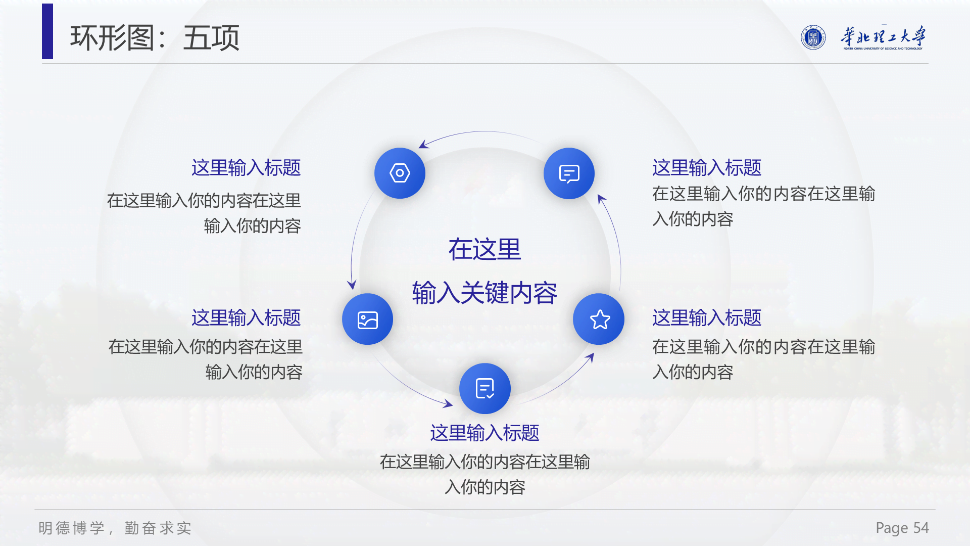 白色简约华北理工大学毕业答辩PPT案例