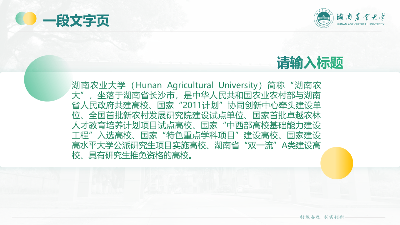黑色商务湖南农业大学毕业论文答辩通用PPT模板