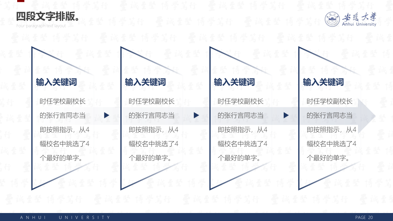 白色简洁安徽大学毕业生论文答辩PPT案例