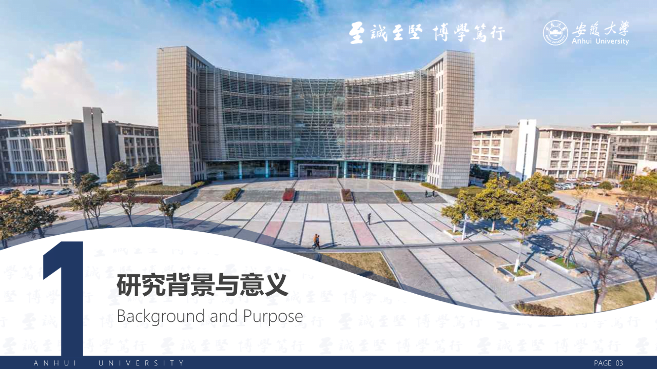白色简洁安徽大学毕业生论文答辩PPT案例