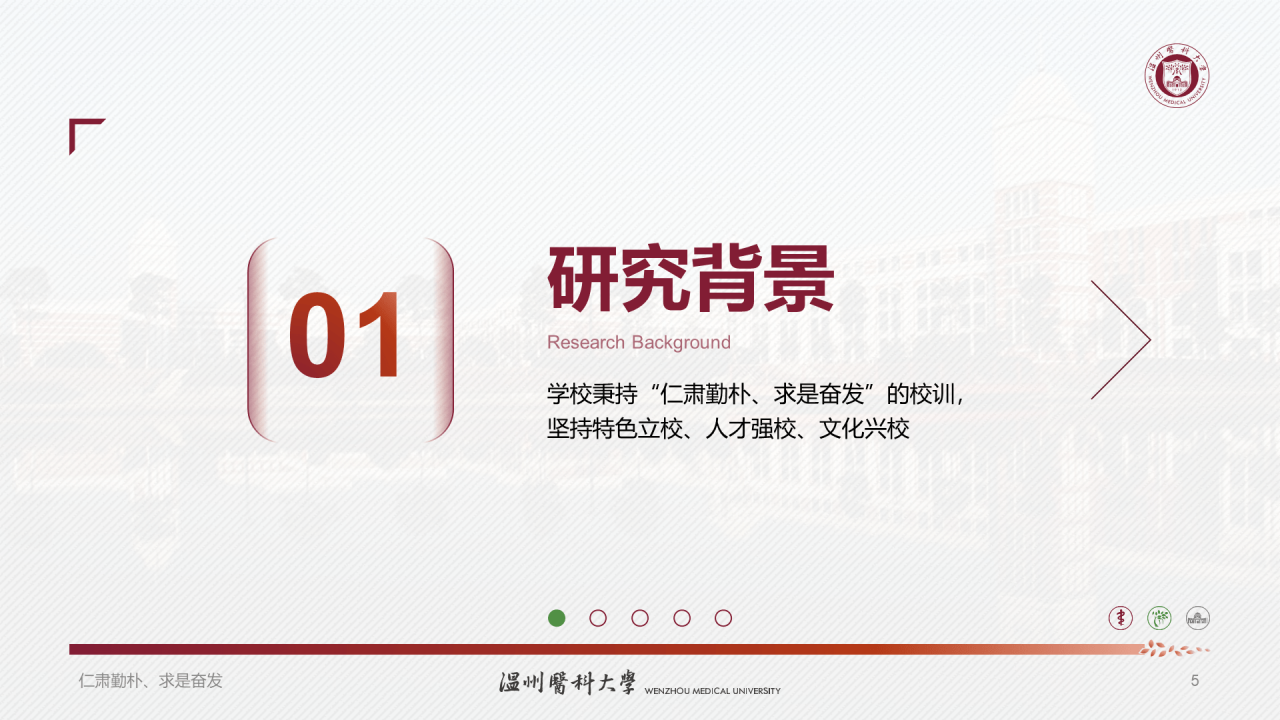 多色简约医科大学研究生毕业答辩PPT模板