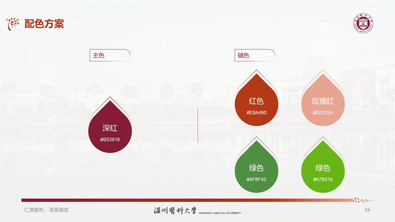 多色简约医科大学研究生毕业答辩PPT模板