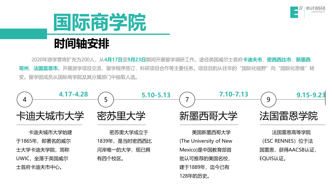 白色简约风西安欧亚学院毕业答辩PPT案例