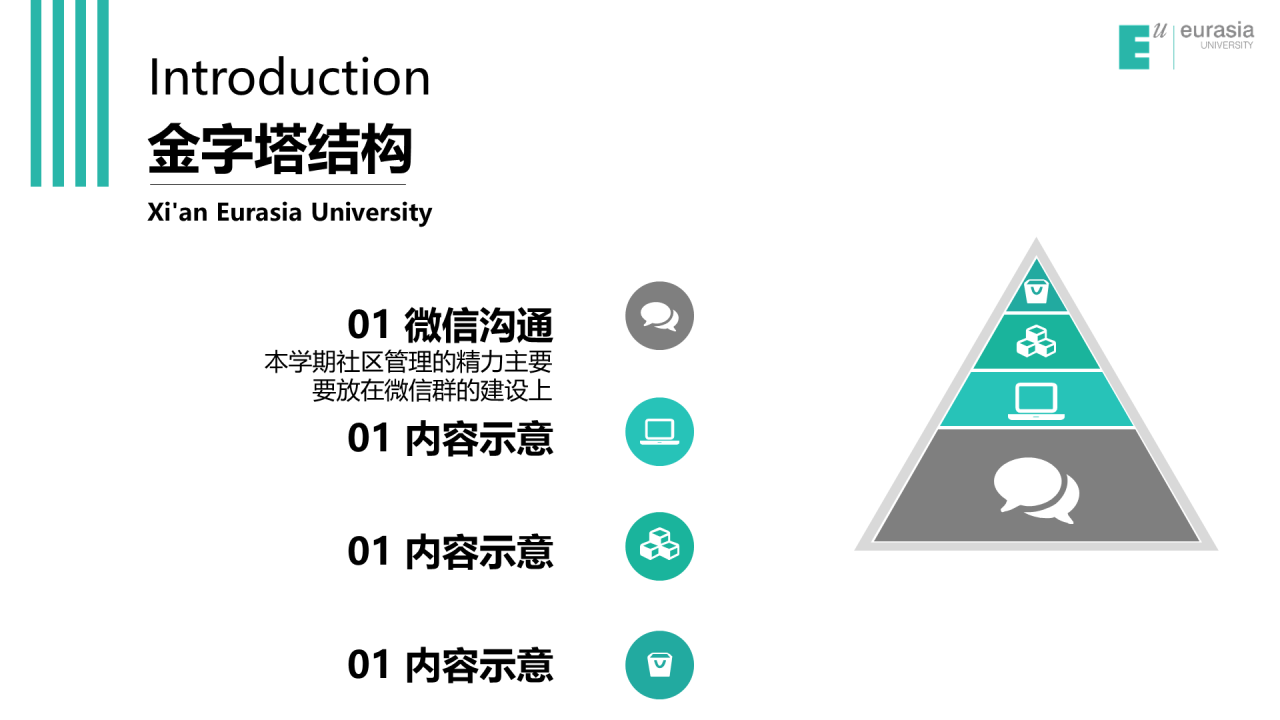 白色简约风西安欧亚学院毕业答辩PPT案例