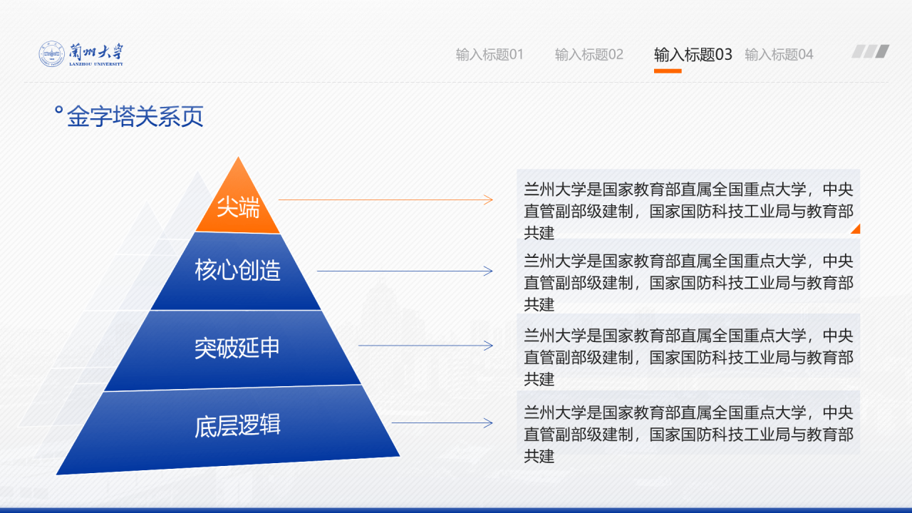 蓝色简约风兰州大学毕业学术答辩PPT案例