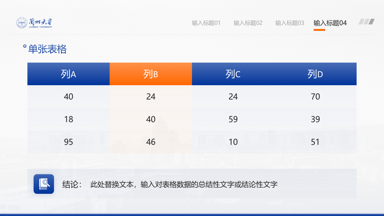 蓝色简约风兰州大学毕业学术答辩PPT案例