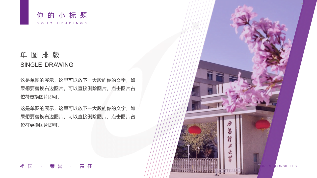 紫色简约风西安理工大学毕业答辩PPT案例