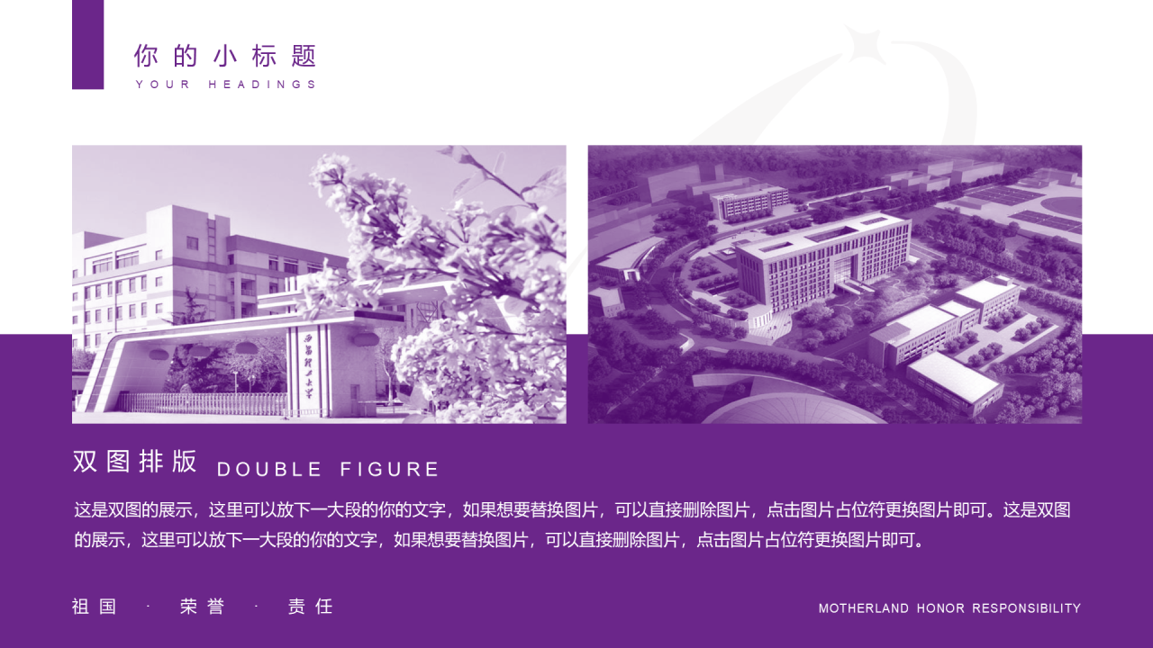 紫色简约风西安理工大学毕业答辩PPT案例