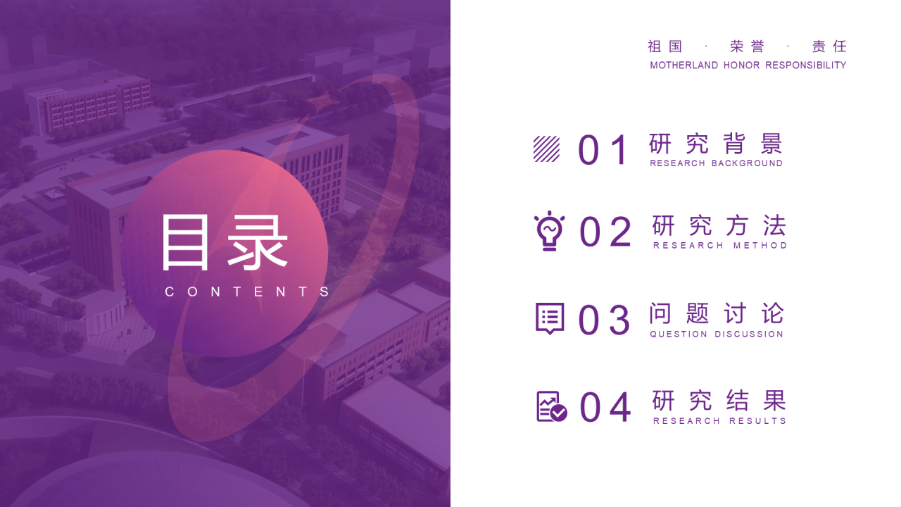 紫色简约风西安理工大学毕业答辩PPT案例