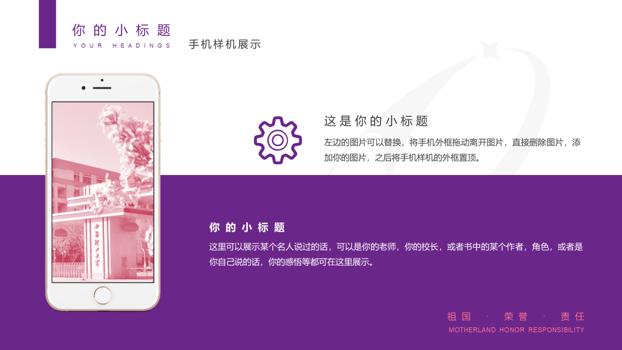 紫色简约风西安理工大学毕业答辩PPT案例