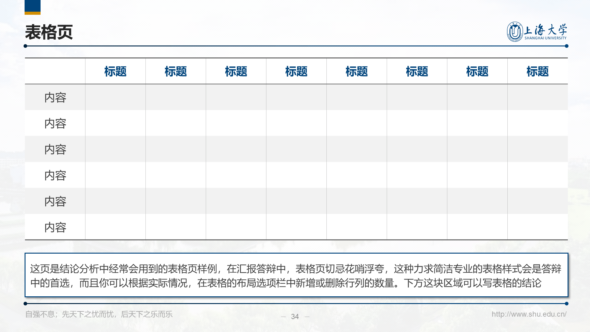 多色简约风上海大学毕业答辩汇报PPT下载
