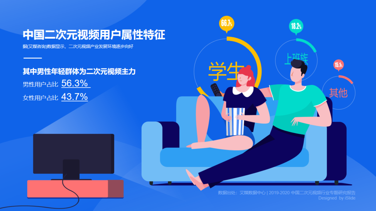 中国二次元视频用户属性特征