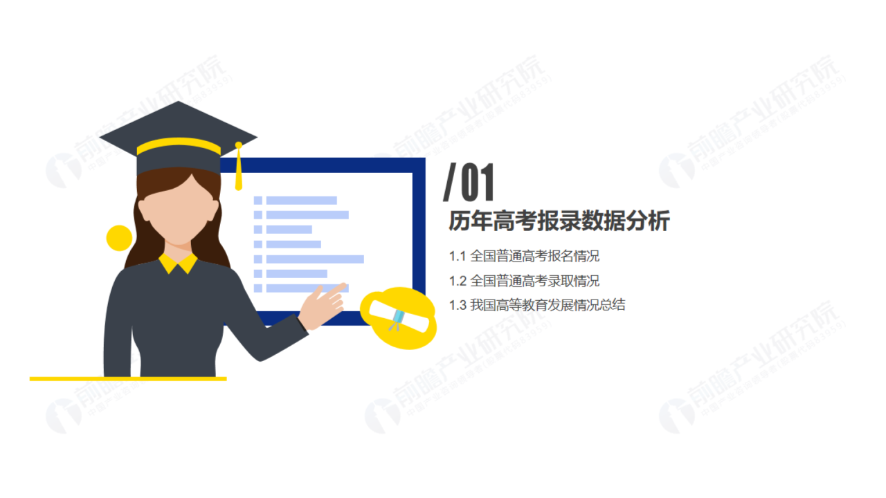 浅色插画2020年高考热门本科专业排名