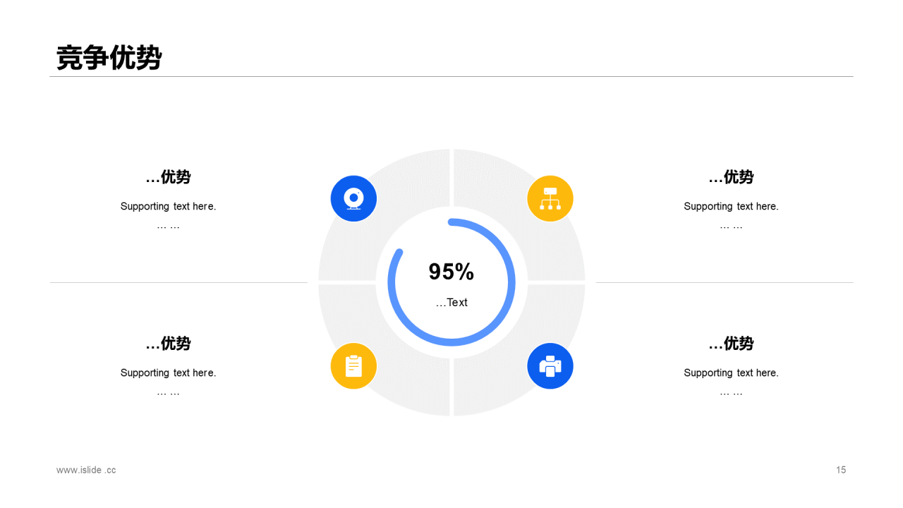 蓝色插画小程序项目投资商业计划书PPT模板