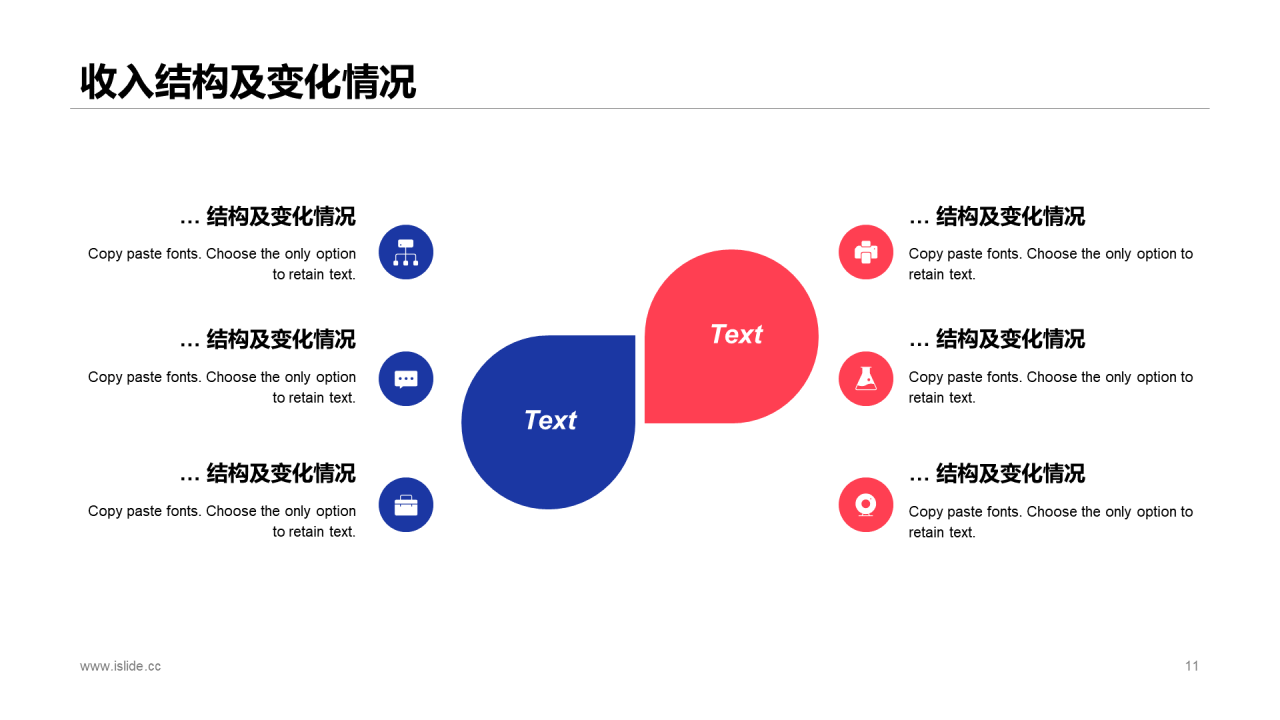 蓝色商务公司年度预算及经营分析工作总结PPT模板