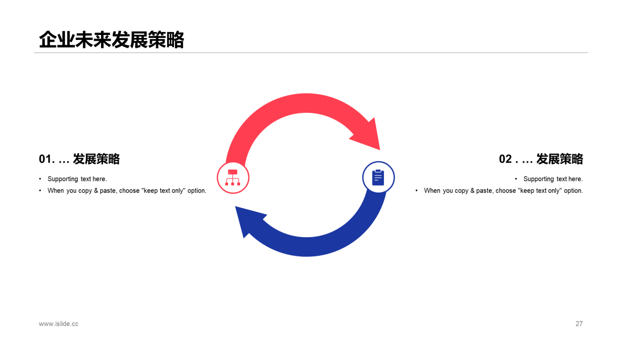 蓝色商务公司年度预算及经营分析工作总结PPT模板