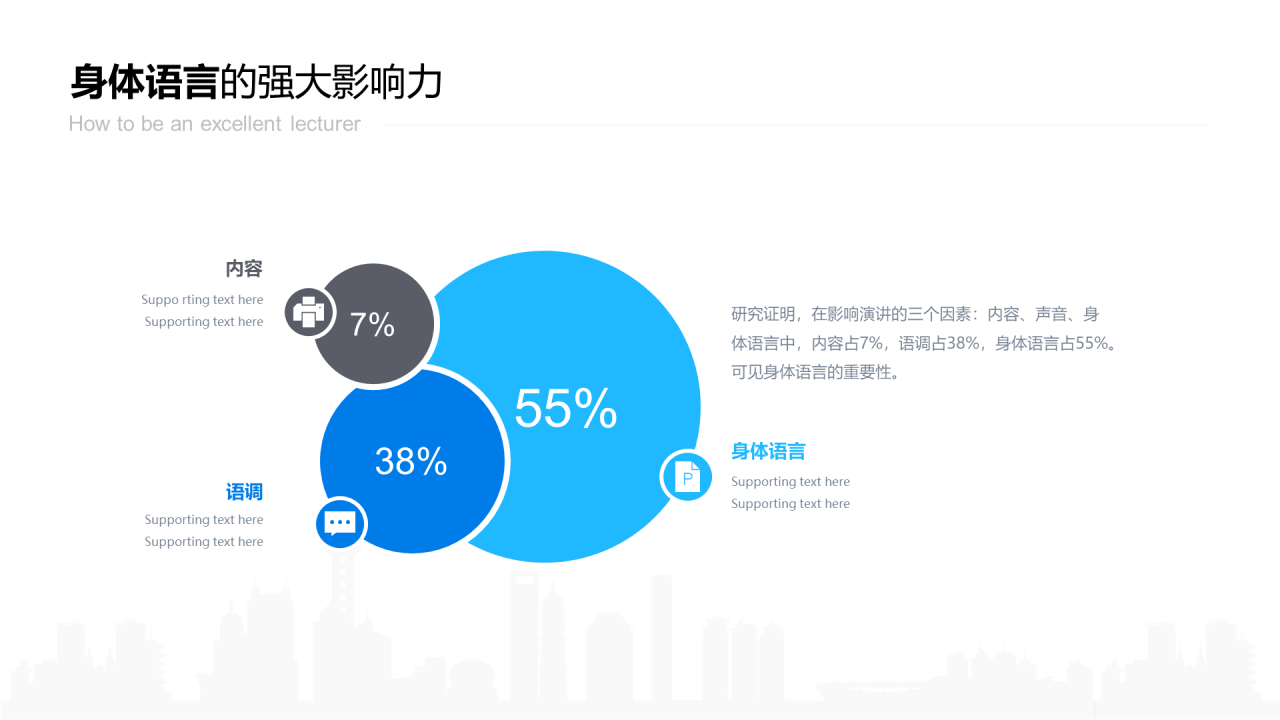 蓝色插画教育教学培训讲师培训课件PPT案例