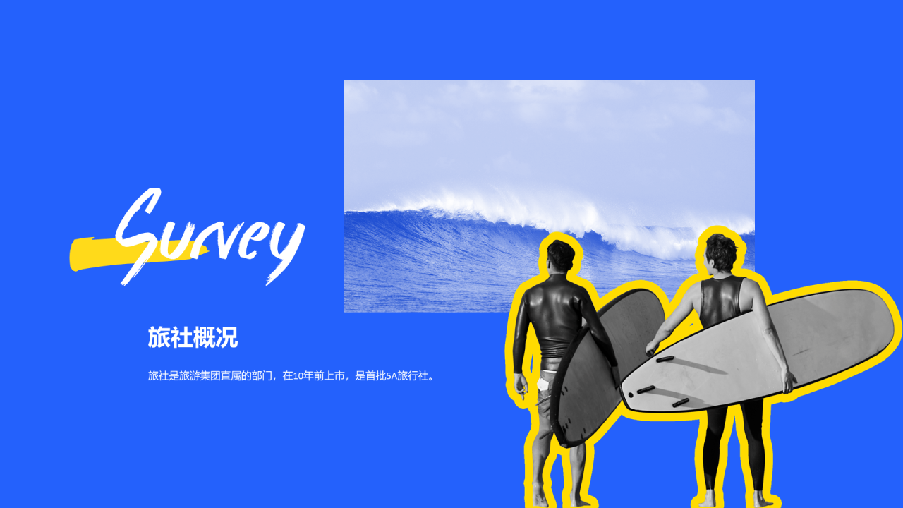 蓝色商务旅游产品手册方案策划PPT案例
