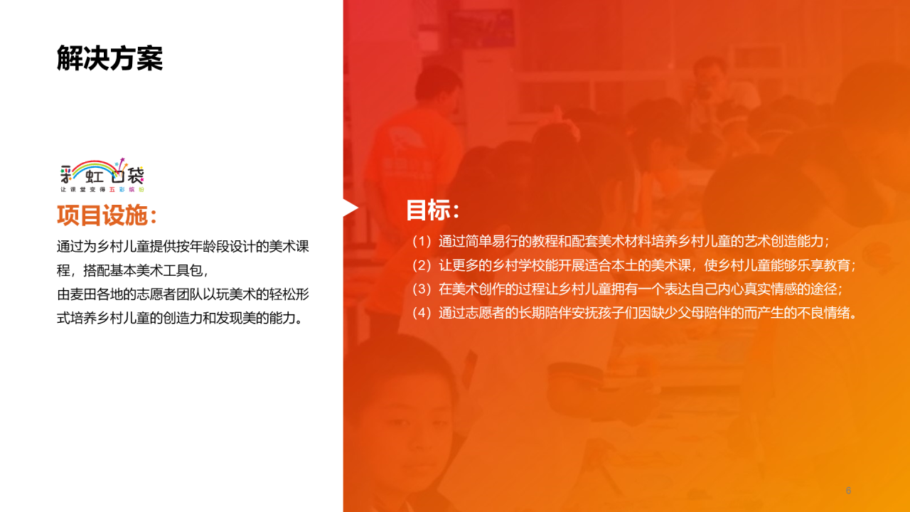 多色商务公益项目PPT模板介绍