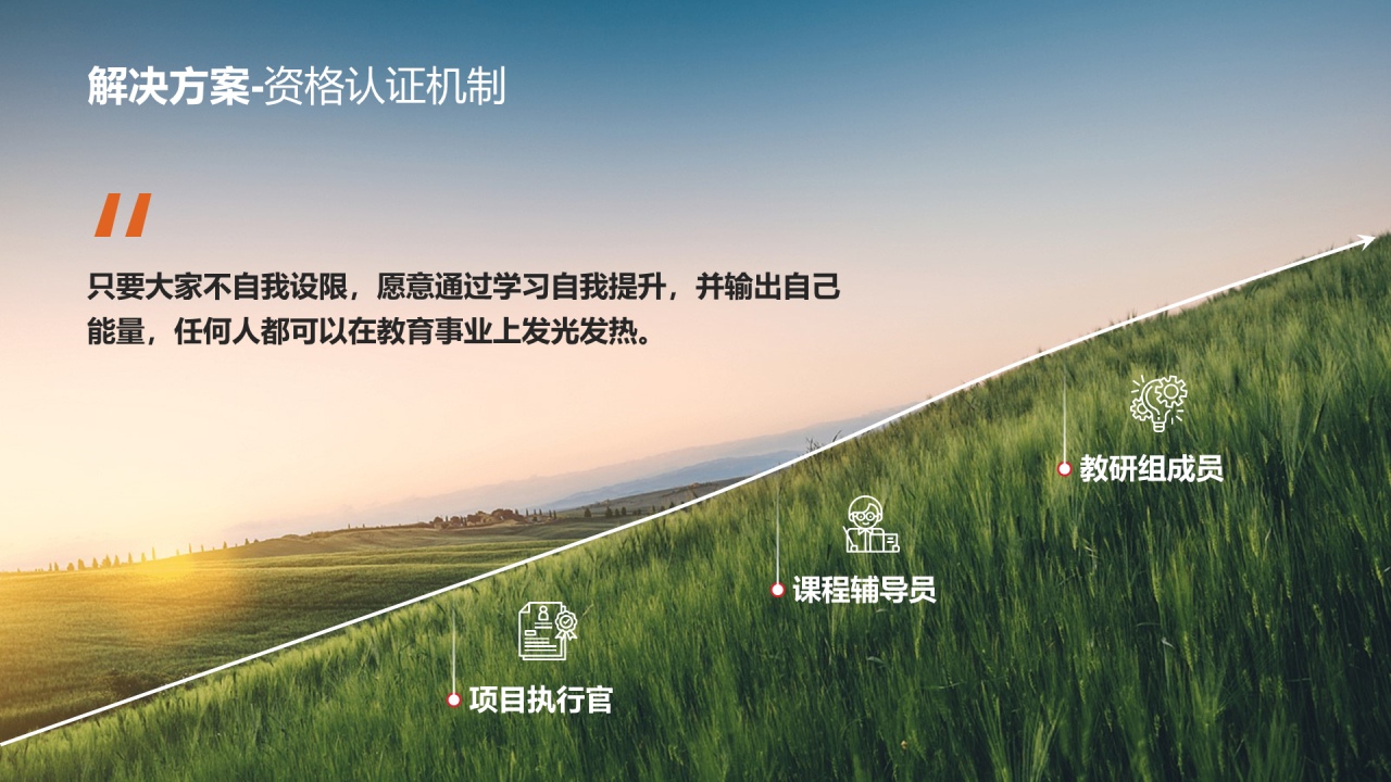 多色商务公益项目PPT模板介绍