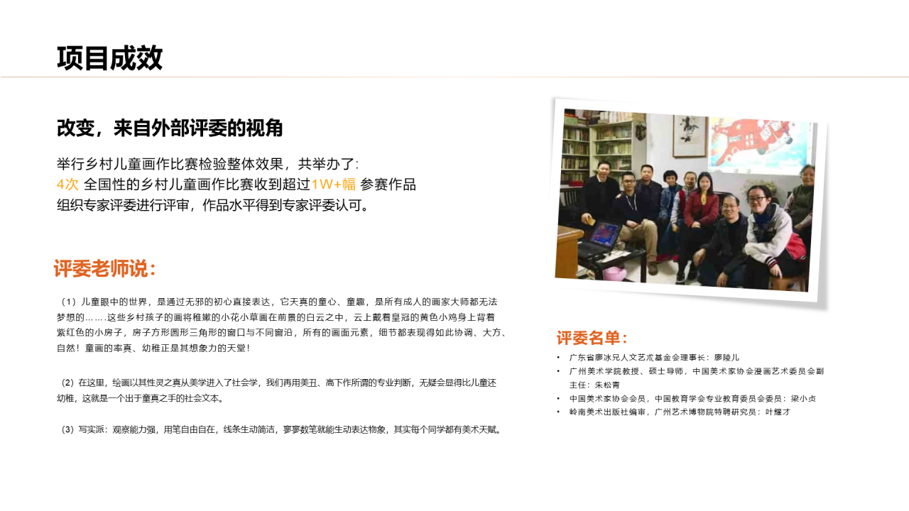 多色商务公益项目PPT模板介绍
