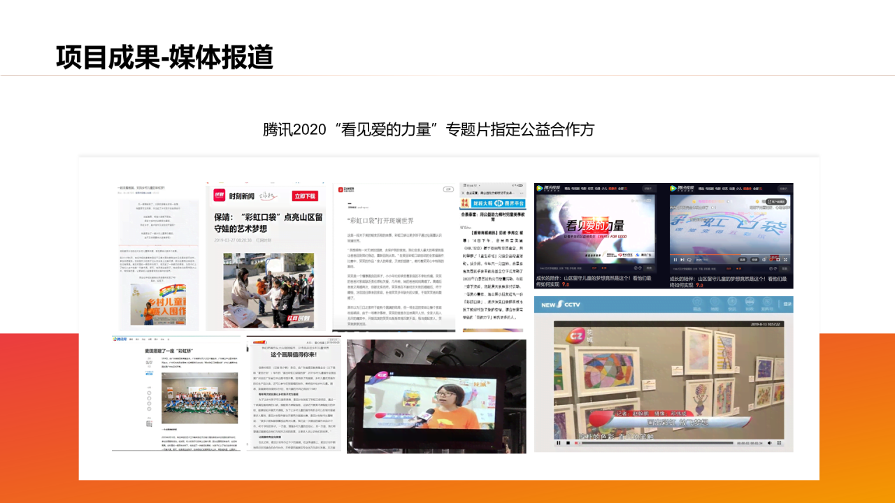 多色商务公益项目PPT模板介绍