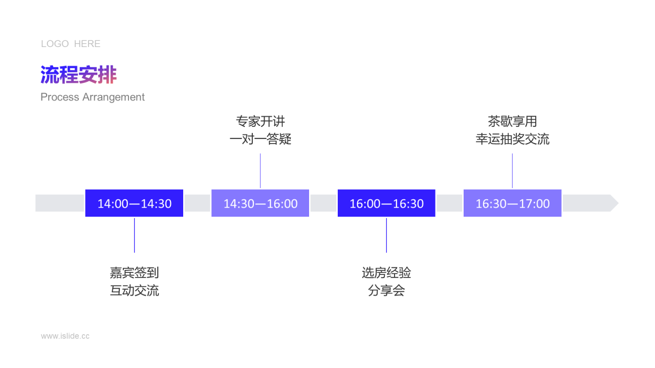 紫色渐变地产项目活动创意方案PPT素材下载