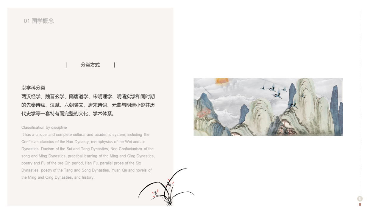 白色中国风国学经典文化培训课件PPT素材