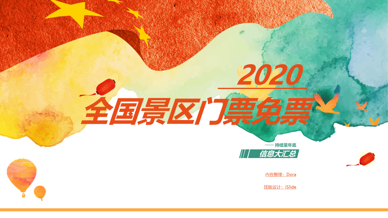 多色商务风景区门票市场票价研究报告PPT素材