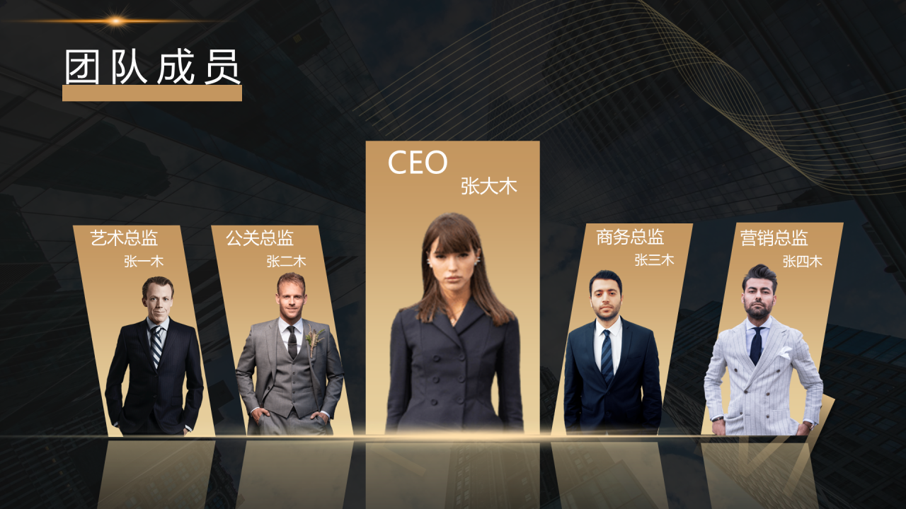 黑色渐变创业公司投资项目商业计划书PPT下载