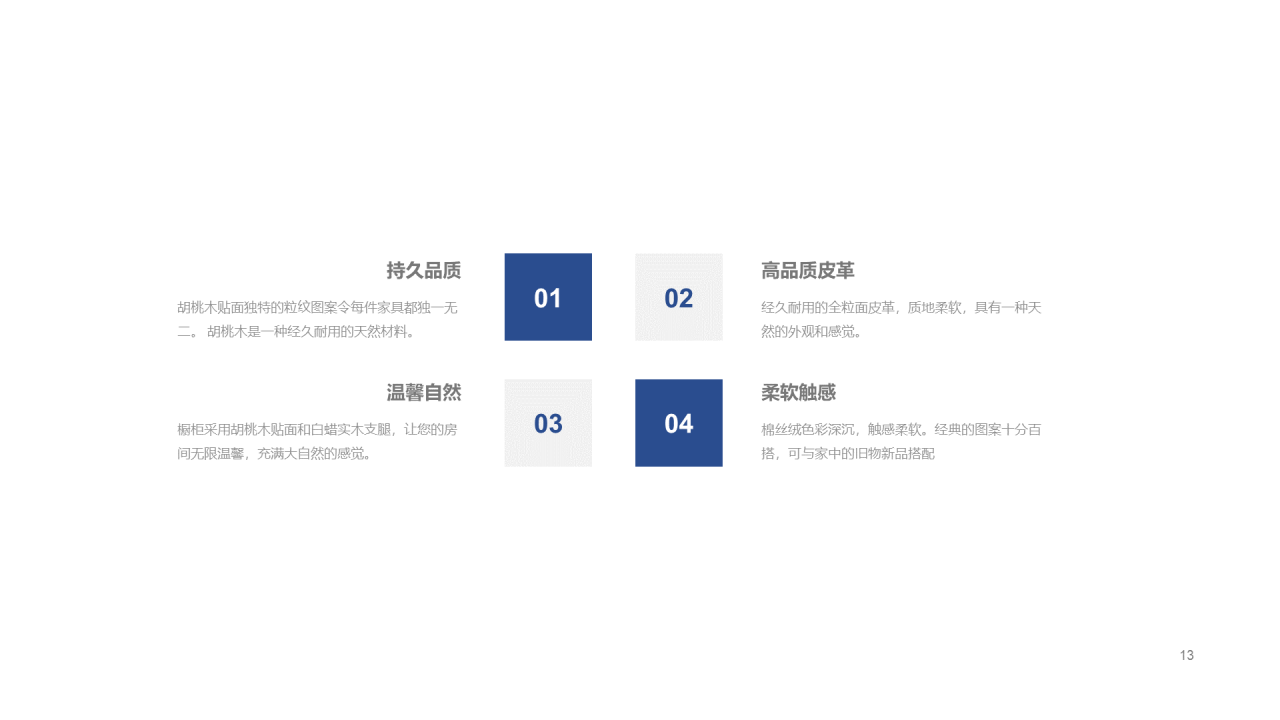 白色商务家居产品介绍PPT案例