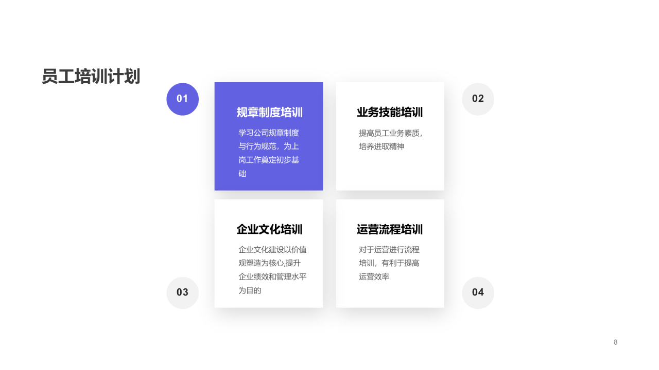 紫色简约年终总结汇报PPT案例