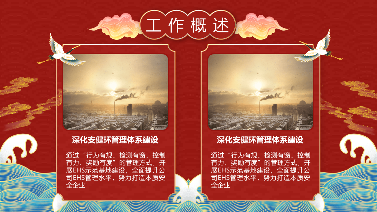 国潮风年会模板PPT案例