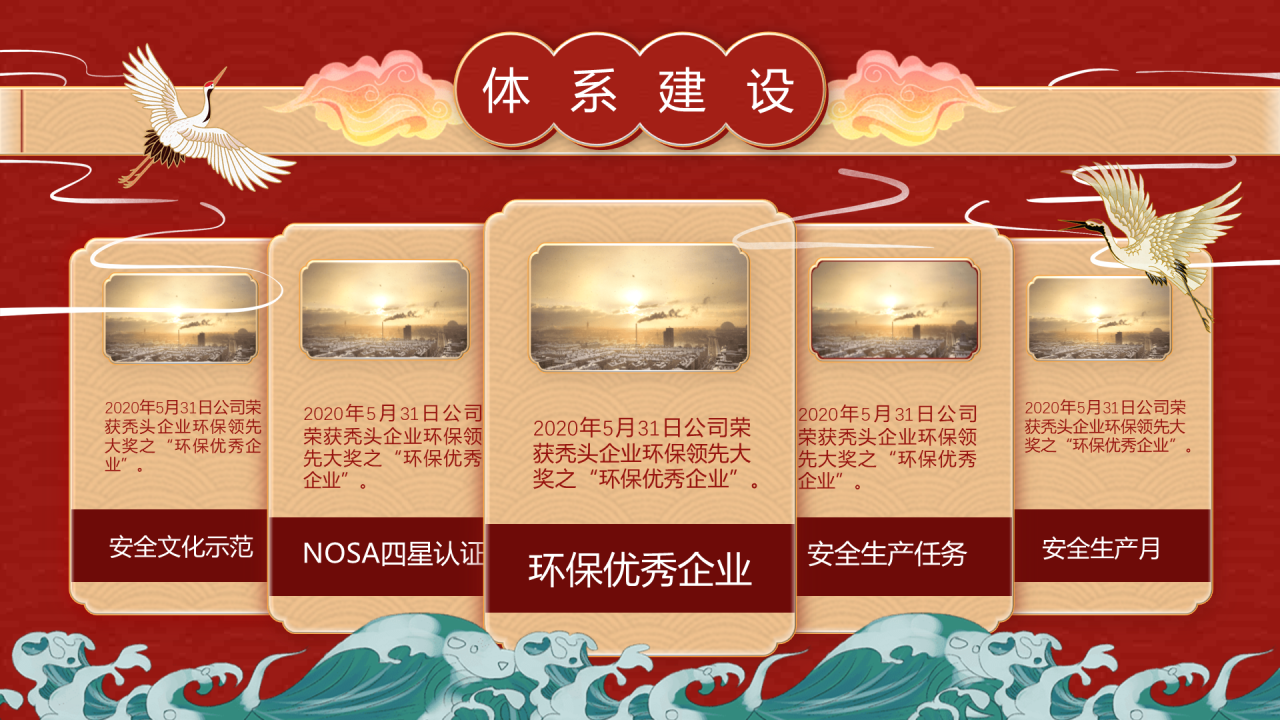 国潮风年会模板PPT案例