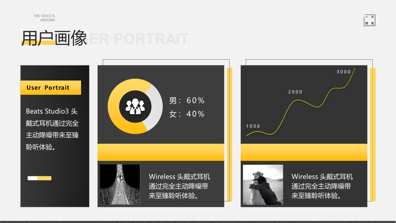 灰色酷炫身临其境商务模板PPT案例