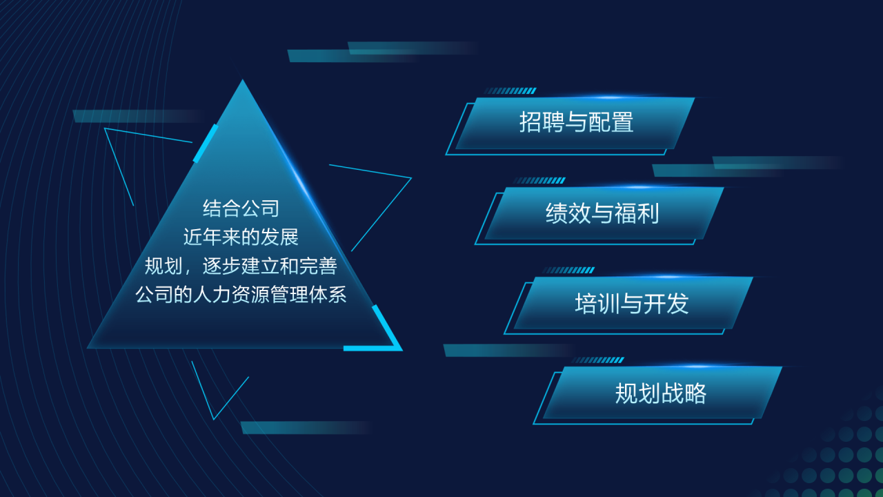 多色渐变科技风年终总结汇报PPT案例