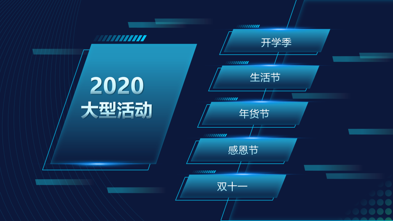 多色渐变科技风年终总结汇报PPT案例
