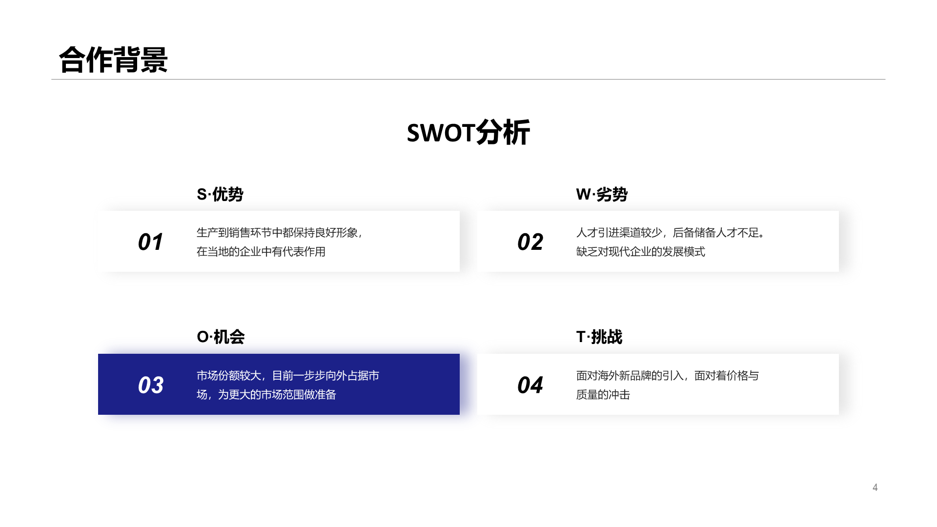 白色品牌合作策划PPT案例