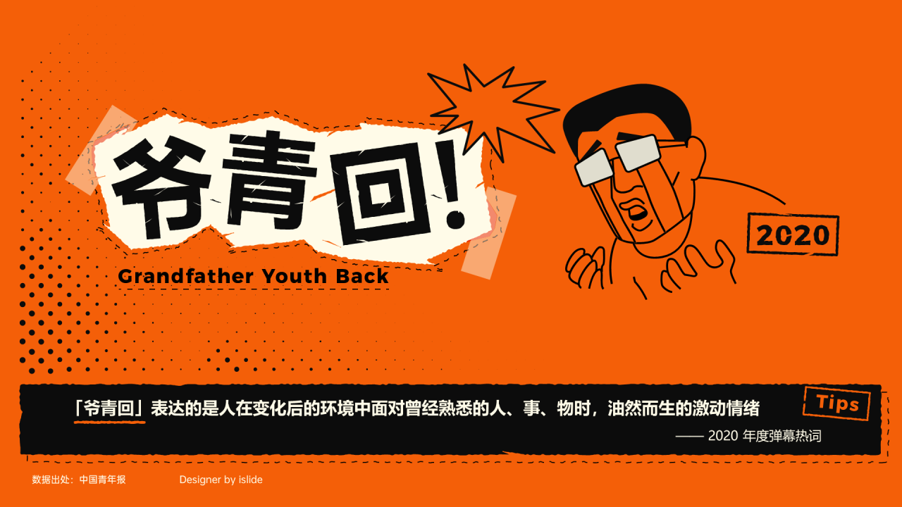 2020年弹幕热词“爷青回”
