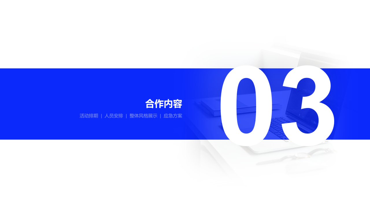 蓝色商务工作总结PPT案例