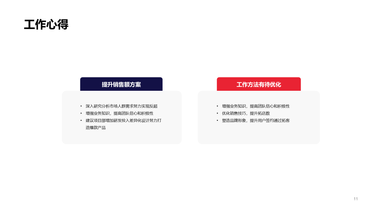红色商务工作总结PPT案例