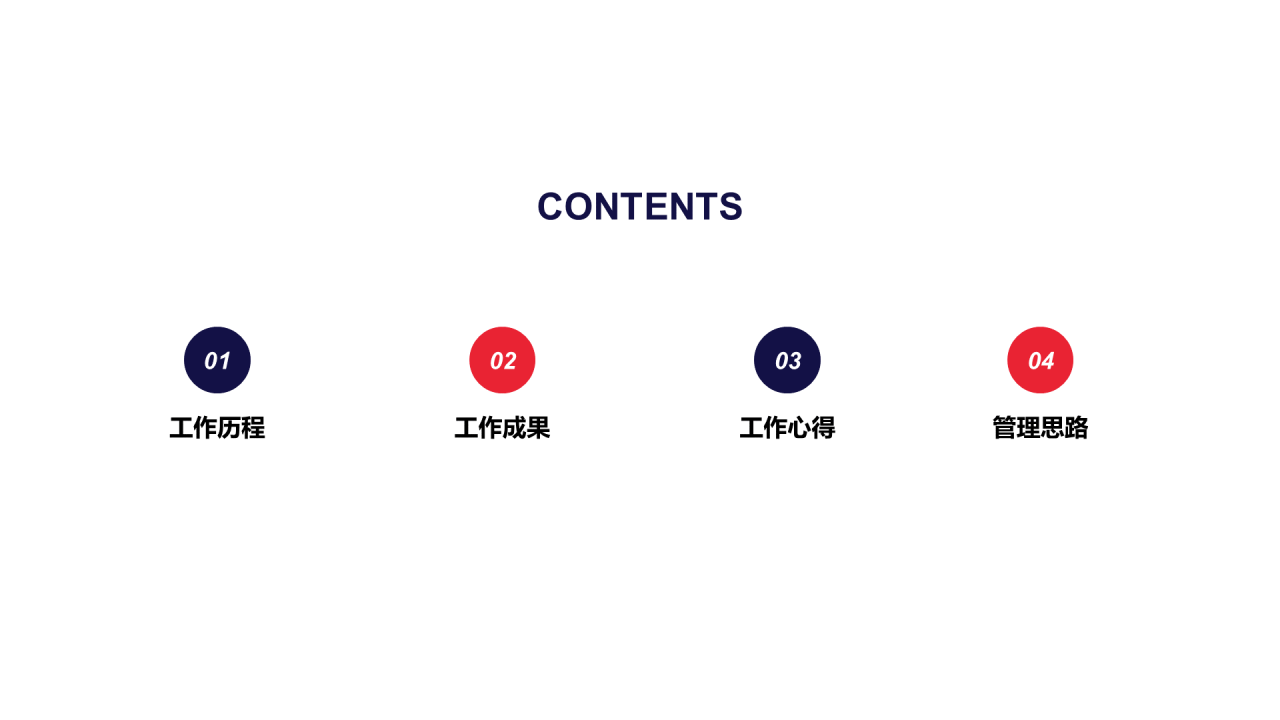 红色商务工作总结PPT案例