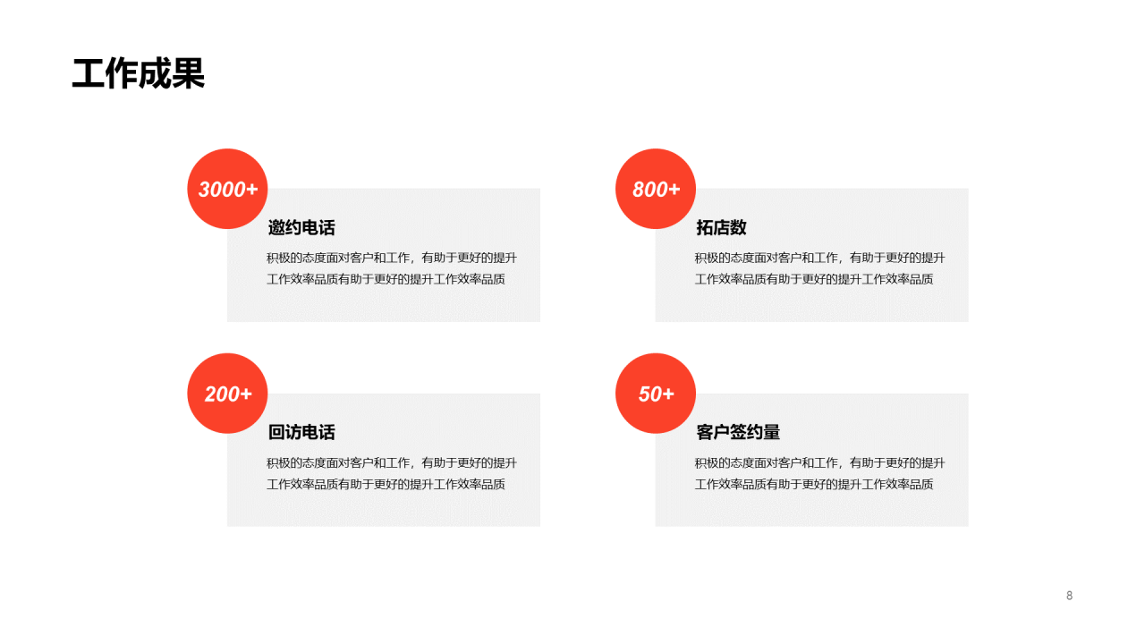 灰色几何简约风销售竞聘简历PPT案例
